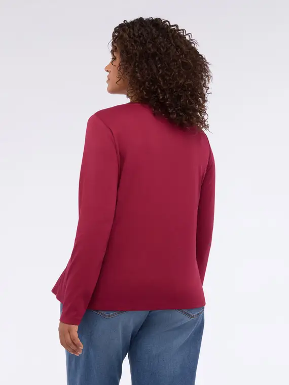 Fiorella Rubino T-shirt Donna Bordeaux 3528984 miniatura 2