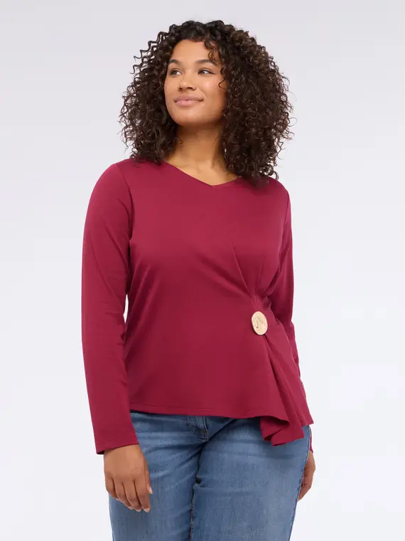 Fiorella Rubino T-shirt Donna Bordeaux 3528984 miniatura 3