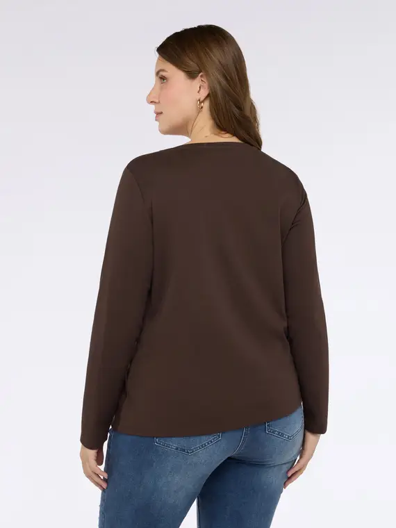 Fiorella Rubino T-shirt Donna Marrone 3571703 miniatura 2