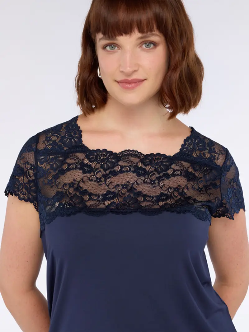 Fiorella Rubino T-shirt Donna Blu 2466661 miniatura 3