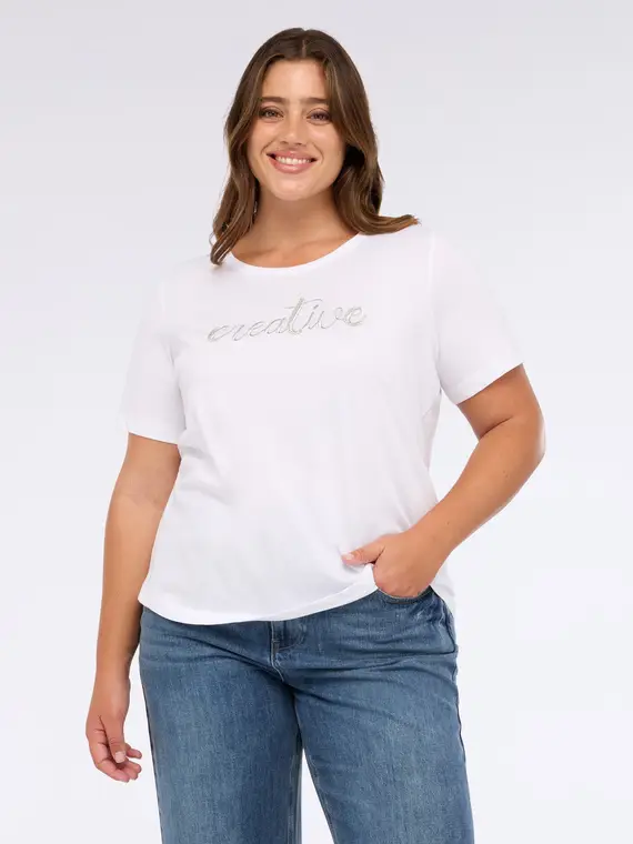 Fiorella Rubino T-shirt Donna Bianco 2811218