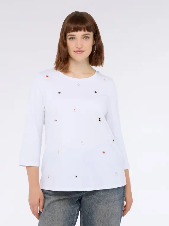 Fiorella Rubino T-shirt Donna Bianco 3177024 miniatura 3