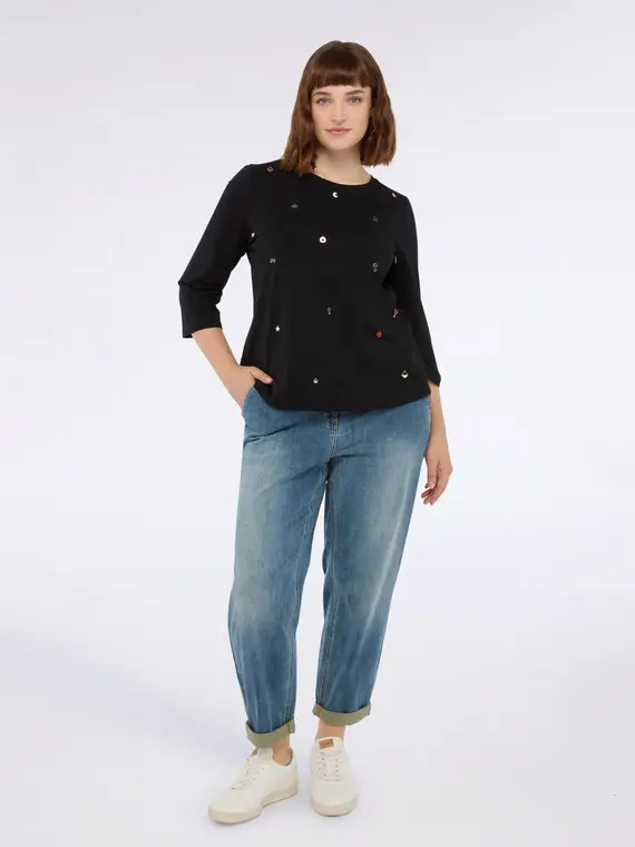 Fiorella Rubino T-shirt Donna Nero 3177026