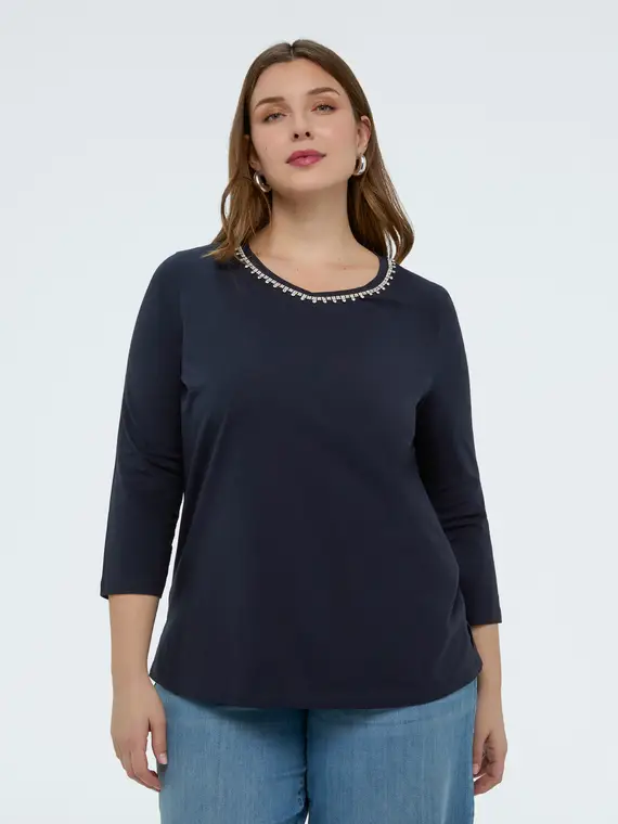 Fiorella Rubino T-shirt Donna Blu 4246359 miniatura 3
