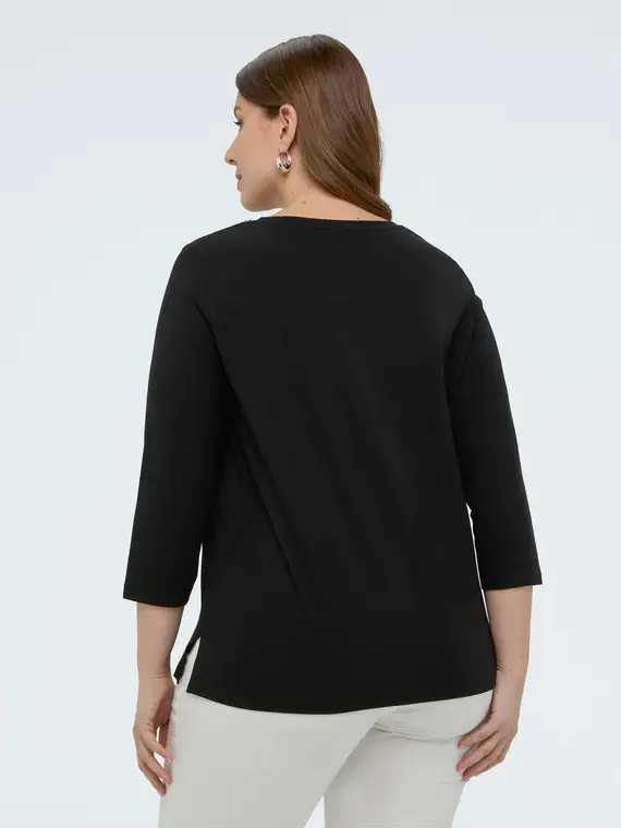 Fiorella Rubino T-shirt Donna Nero 4246360 miniatura 2