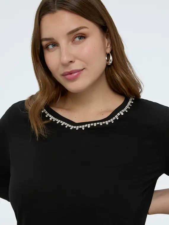 Fiorella Rubino T-shirt Donna Nero 4246360 miniatura 3