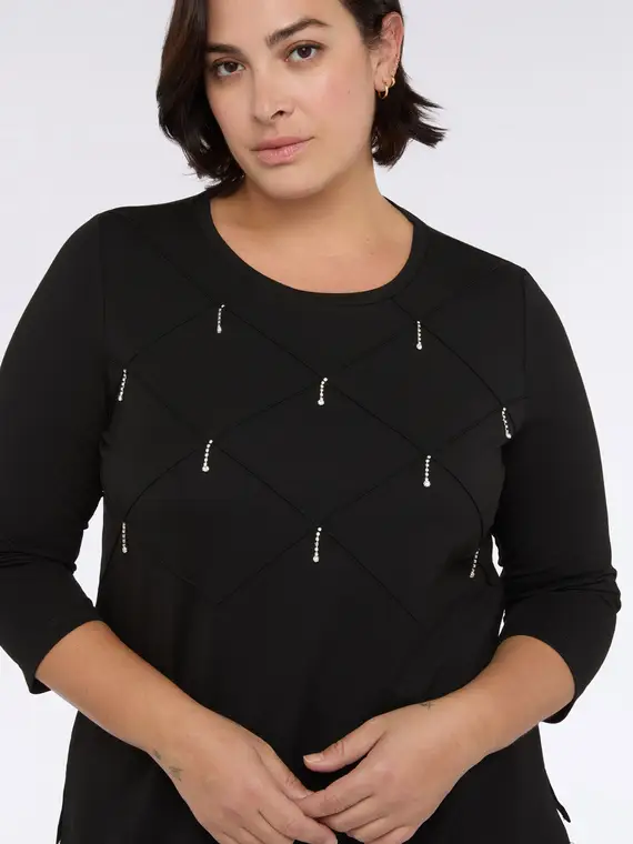 Fiorella Rubino T-shirt Donna Nero 3528982 miniatura 3