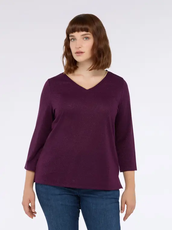 Fiorella Rubino T-shirt Donna Viola 3103788 miniatura 3