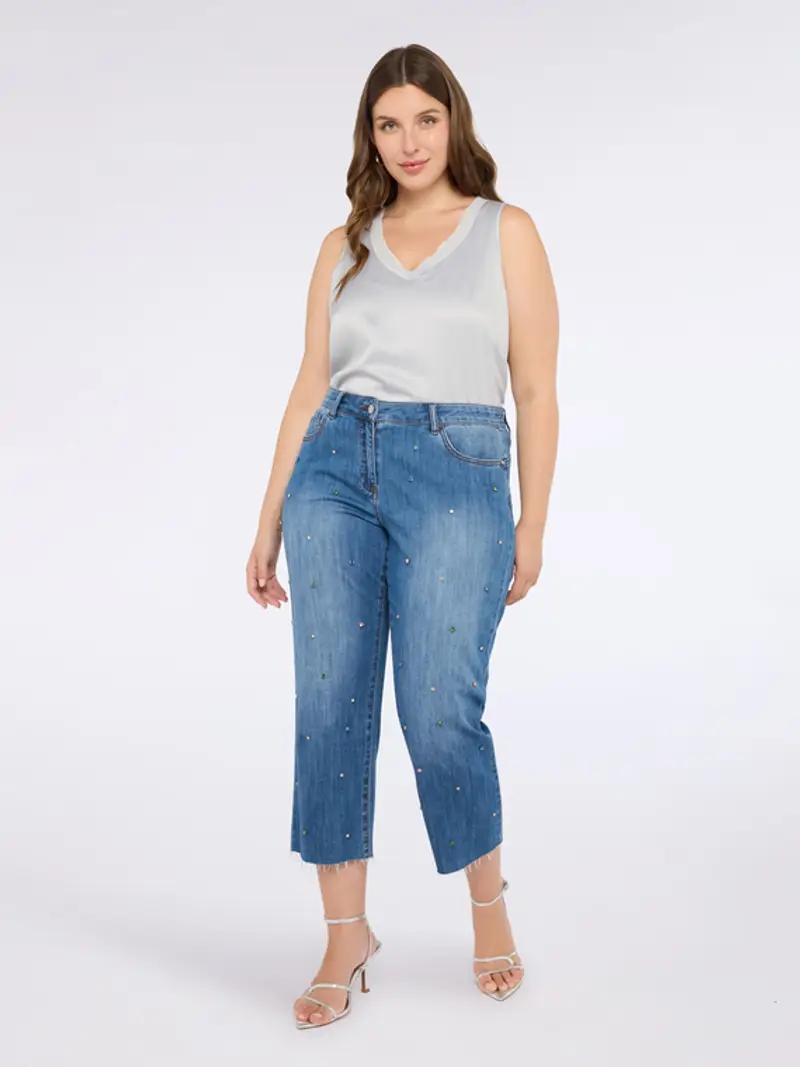 Fiorella Rubino Top Donna Grigio 1294558 miniatura 2