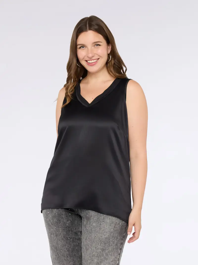 Fiorella Rubino Top Donna Nero 1294557 miniatura 2
