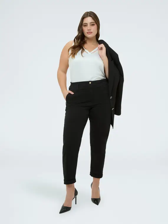 Fiorella Rubino Top Donna Bianco 4246347 miniatura 3