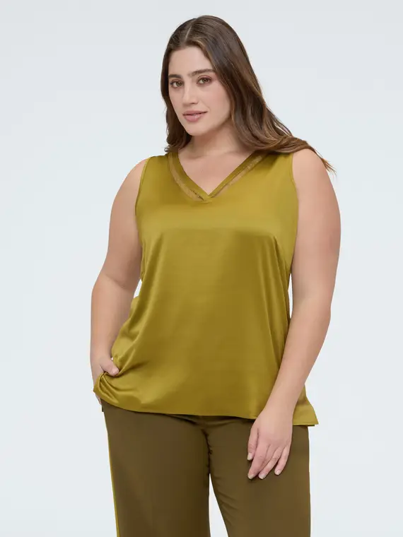 Fiorella Rubino Top Donna Verde 4246349