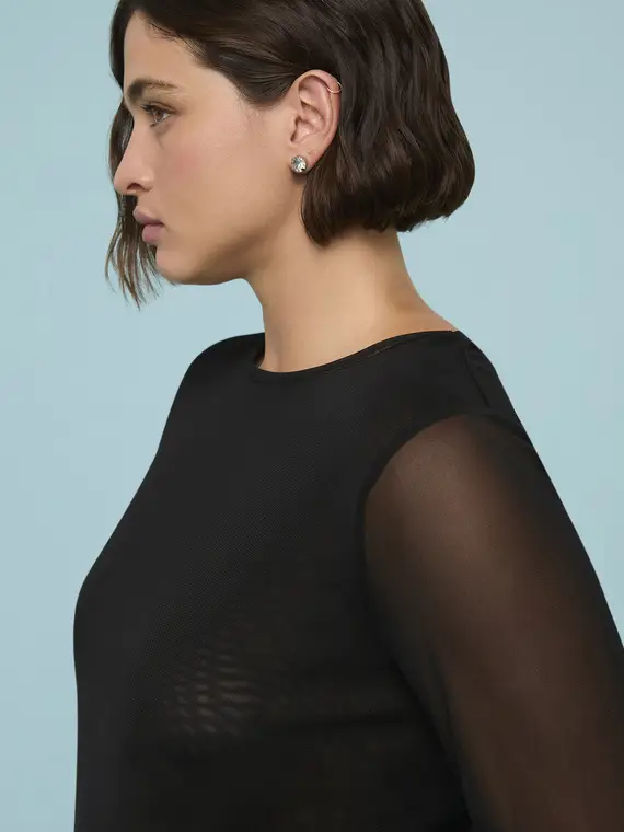 Fiorella Rubino Top Donna Nero 2811215 miniatura 3