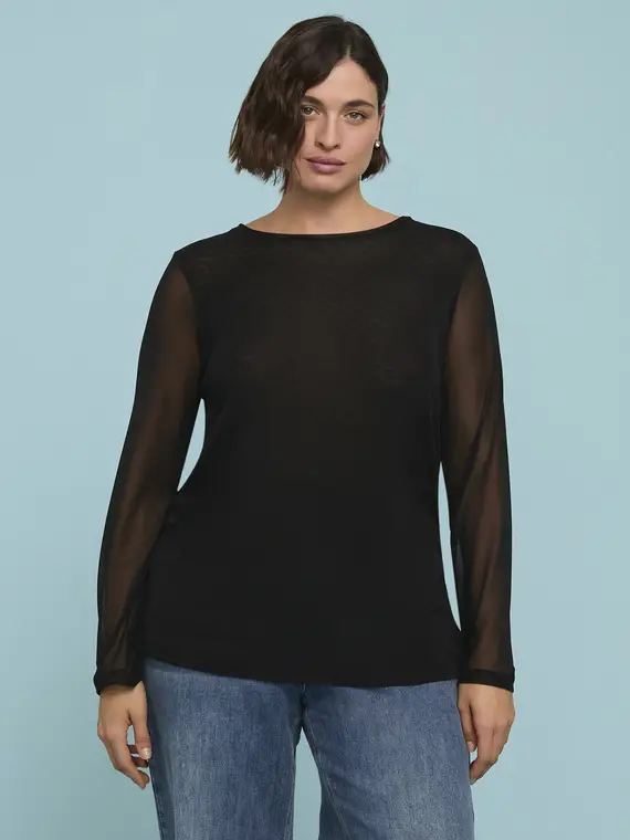 Fiorella Rubino Top Donna Nero 2811215