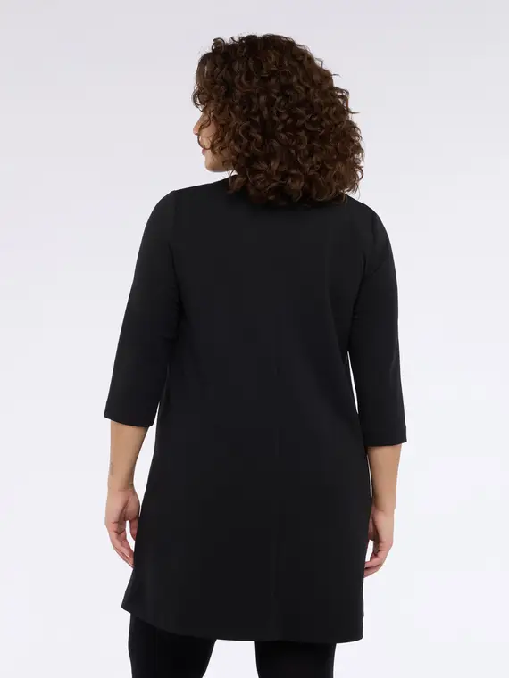 Vestito corto con fiocco maculato Donna, Nero (56-58 IT) miniatura 2