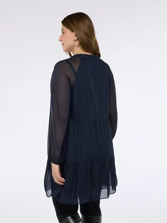 Vestito SMILE in lurex Donna, Blu (58 IT) miniatura 2