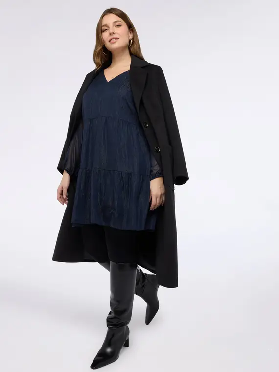 Vestito SMILE in lurex Donna, Blu (58 IT)