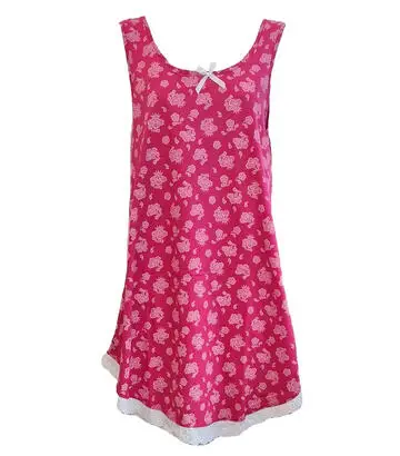 CAMICIA DA NOTTE FRANCESINA A SPALLA LARGA IN COTONE