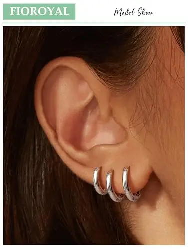 FIOROYAL Orecchini Uomo Argento 3235587 miniatura 2