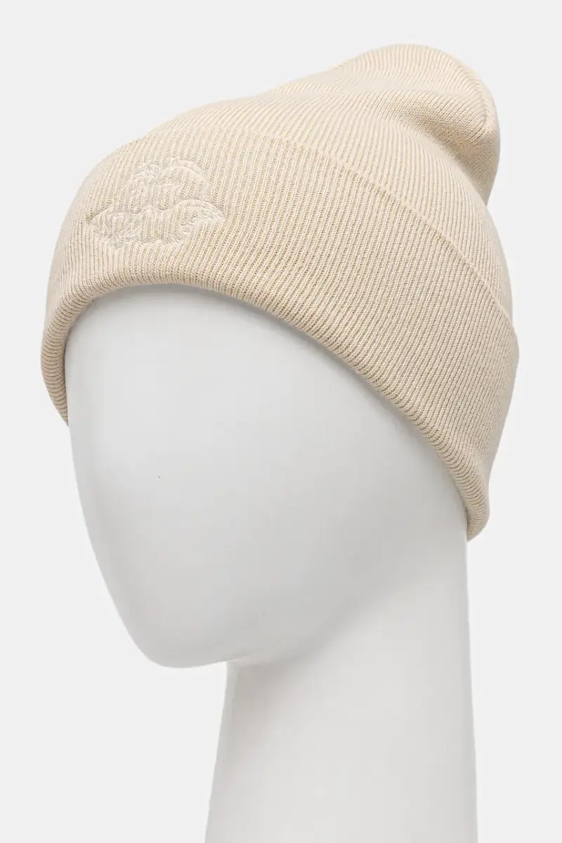 berretto in cotone Angel Embroidered Beige miniatura 3