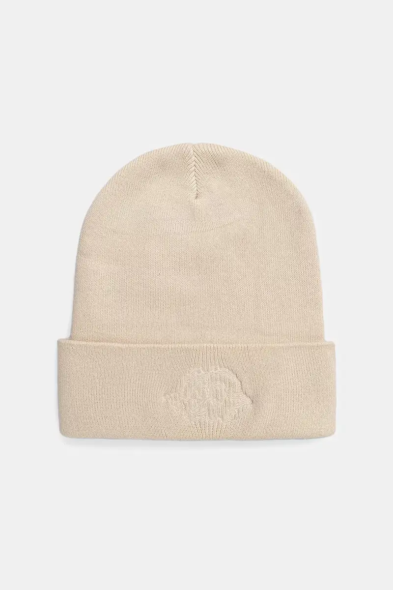 berretto in cotone Angel Embroidered Beige