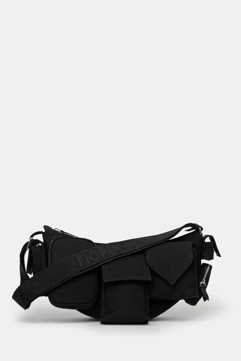 borsetta Nylon Super Pocket Bag Nero