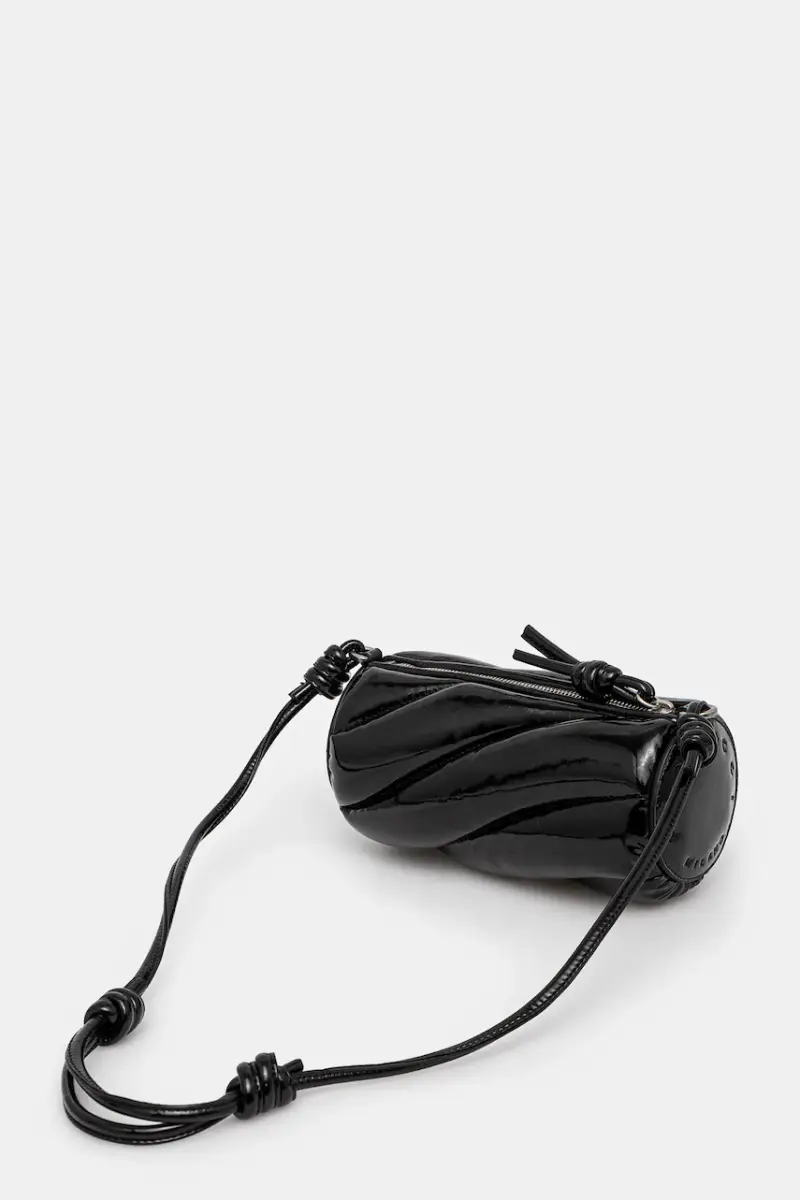 borsetta Vinyl Mini Mella Bag Nero miniatura 3