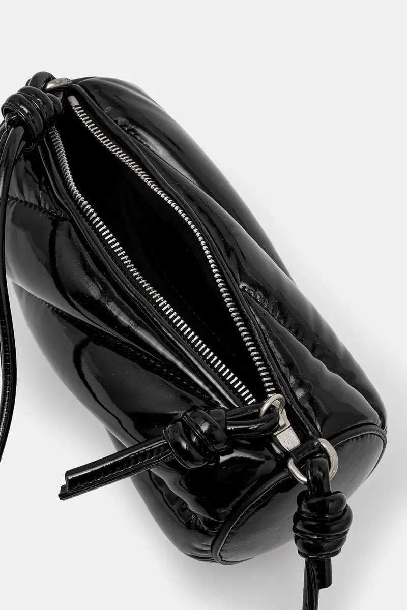 borsetta Vinyl Mini Mella Bag Nero miniatura 5