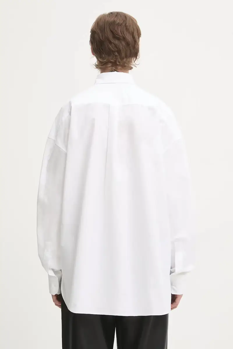 camicia in cotone Angel Patch Relaxed Fit donna colore bianco W02SMTLO055CO01WH01 miniatura 3