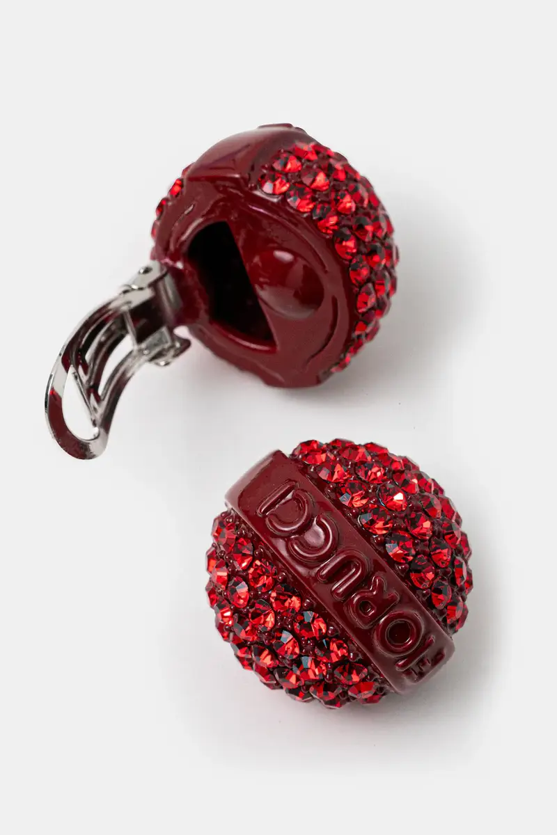 clip per le orecchie Mini Crystal Lollipop Rosso miniatura 2