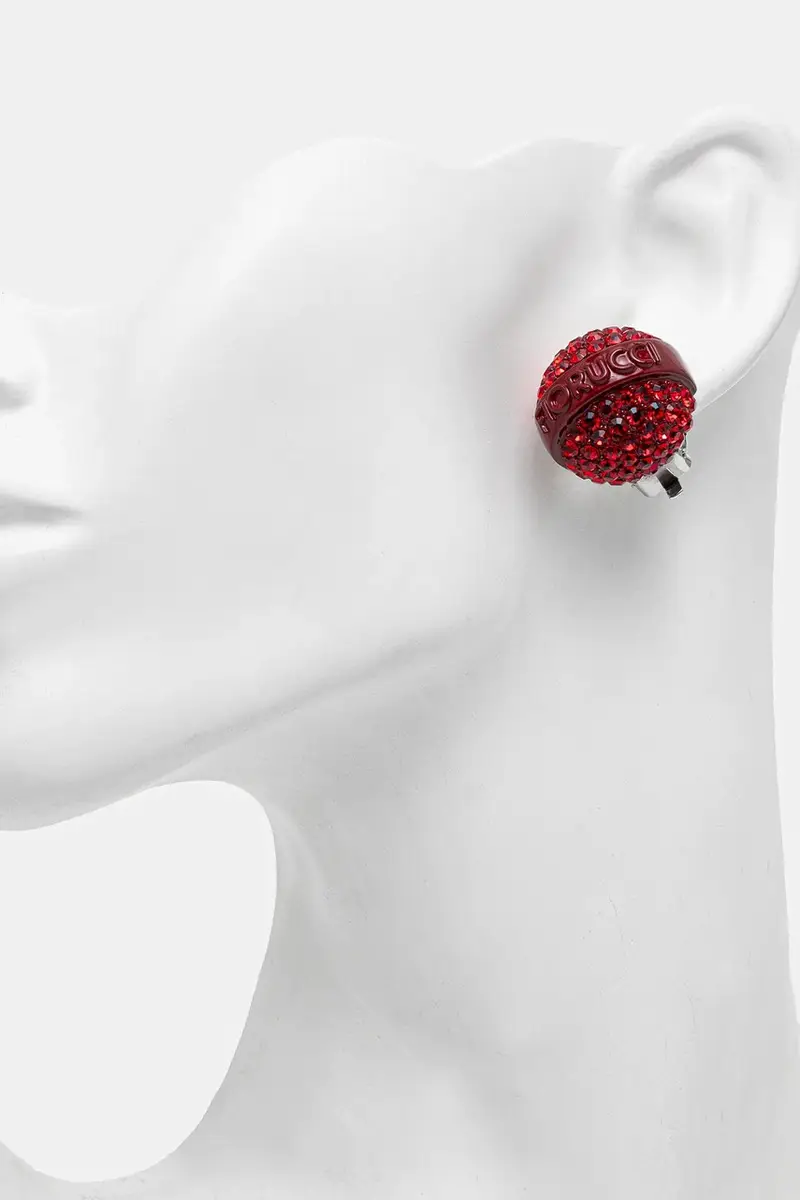 clip per le orecchie Mini Crystal Lollipop Rosso miniatura 3