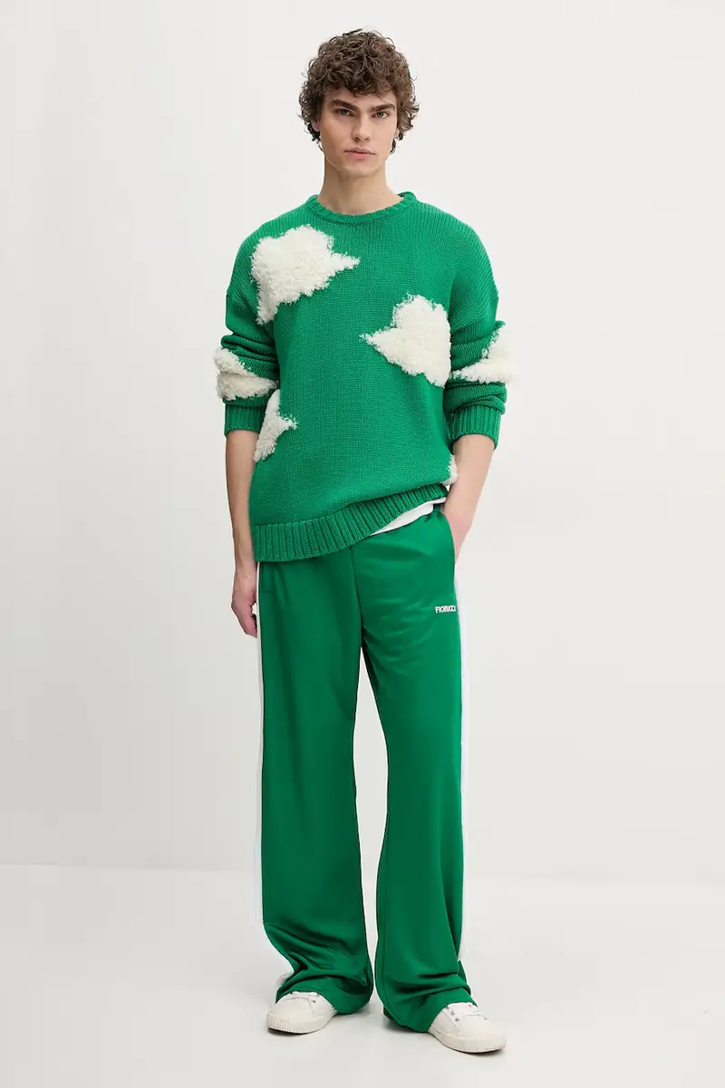 maglione in lana Cloud Sweater uomo colore verde U02SPKSW335KN03GN02 miniatura 2