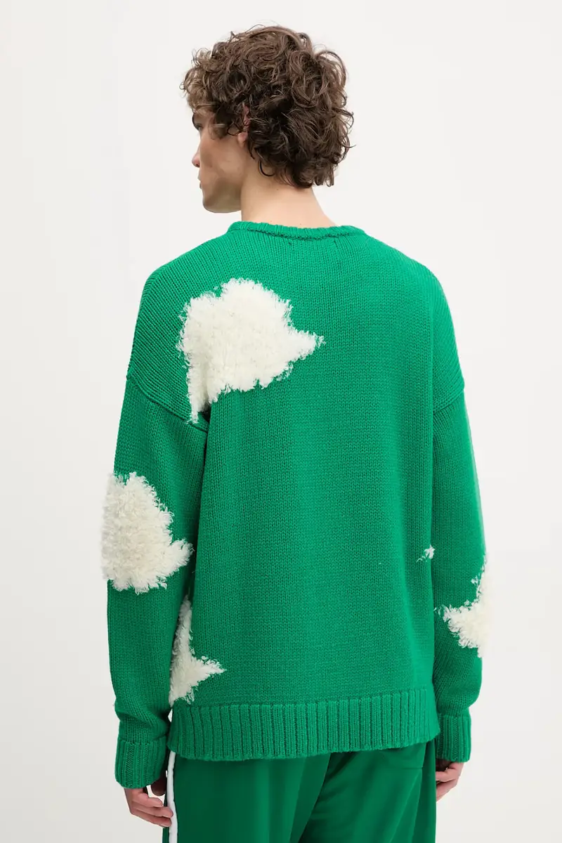 maglione in lana Cloud Sweater uomo colore verde U02SPKSW335KN03GN02 miniatura 3