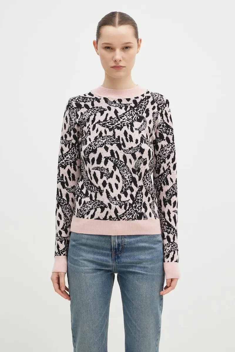 maglione in misto lana Pink Banimalier donna colore rosa W01FPKSW195KN03PN04