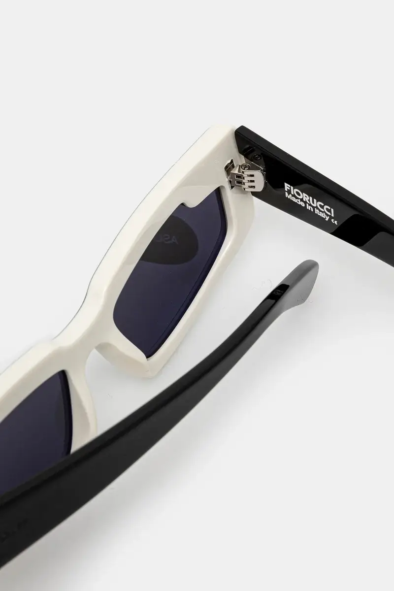 occhiali da sole Rectangular Wing Nero miniatura 4