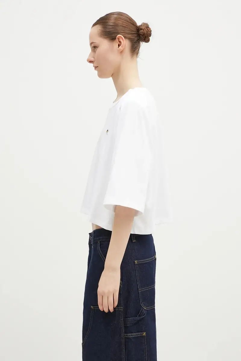 t-shirt in cotone Angel Bianco miniatura 2