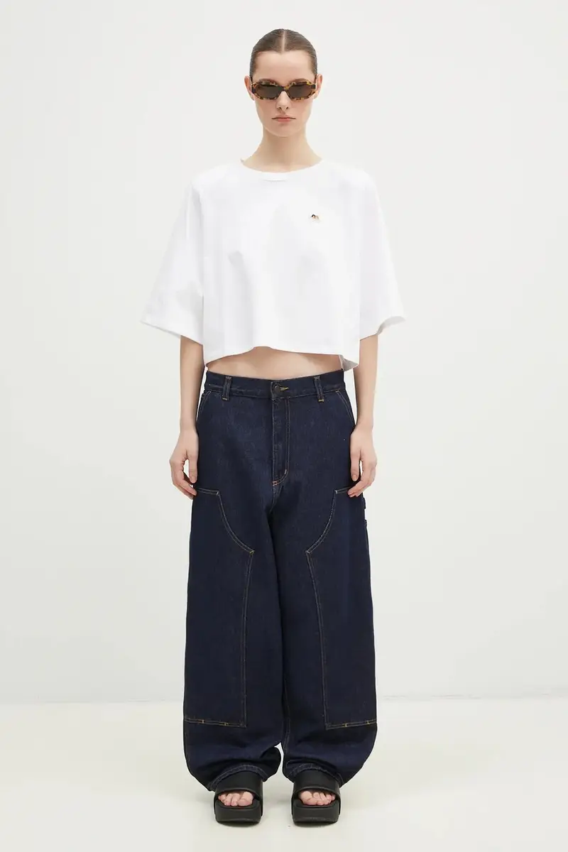 t-shirt in cotone Angel Bianco miniatura 5