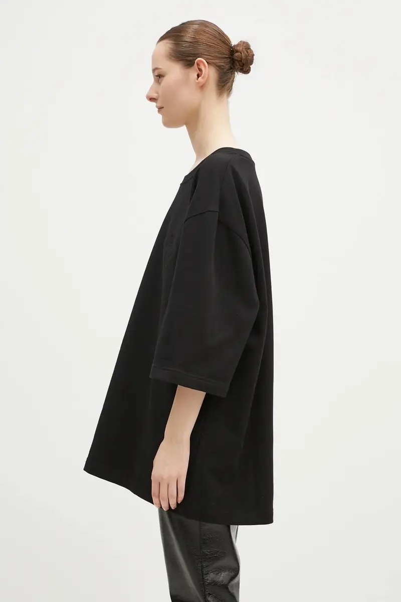 t-shirt in cotone Angel Nero miniatura 2