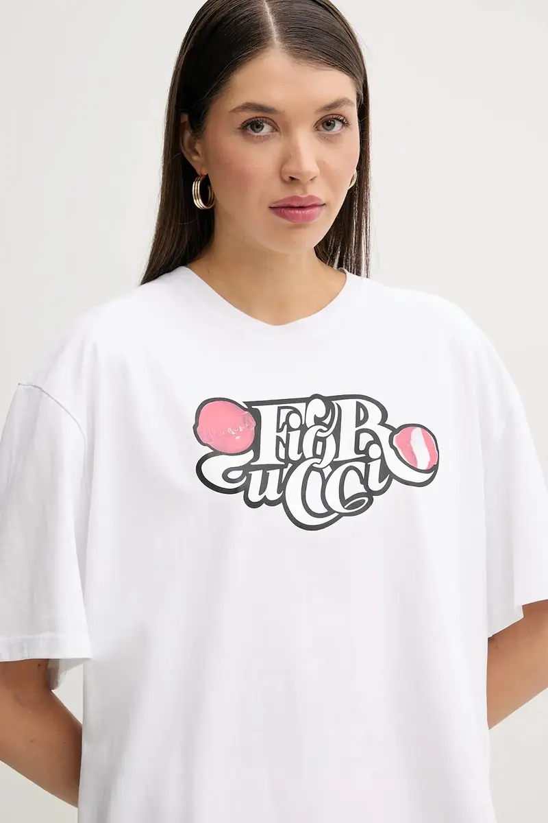 Fiorucci T-shirt Donna Bianco 3301108 miniatura 4