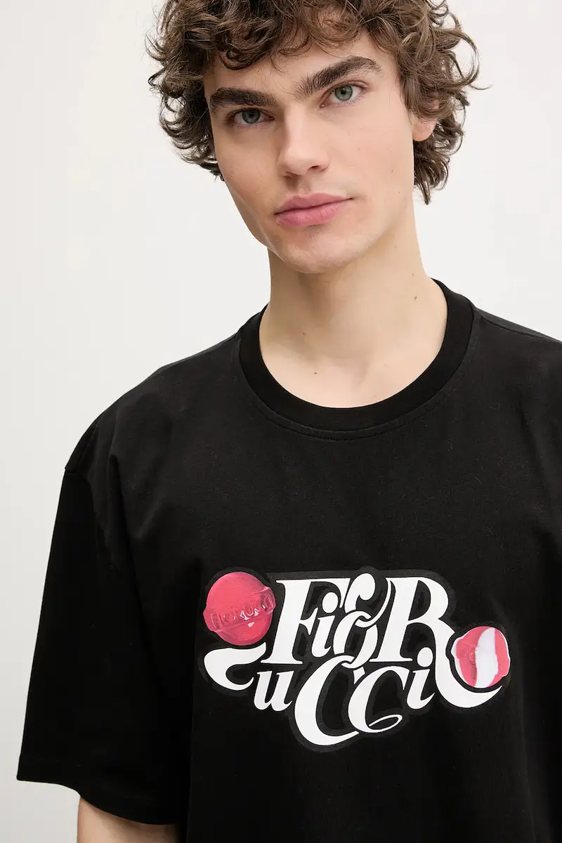 Fiorucci T-shirt Uomo Nero 3335765 miniatura 4