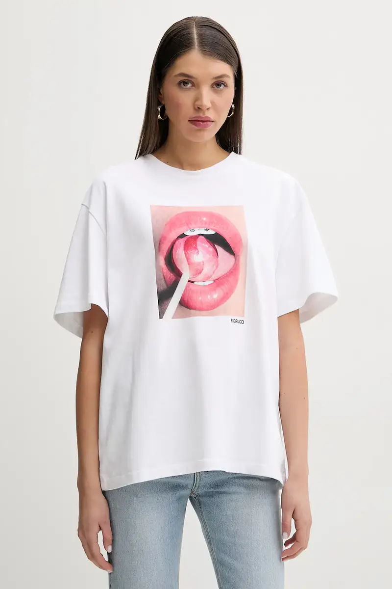 Fiorucci T-shirt Donna Bianco 3301111