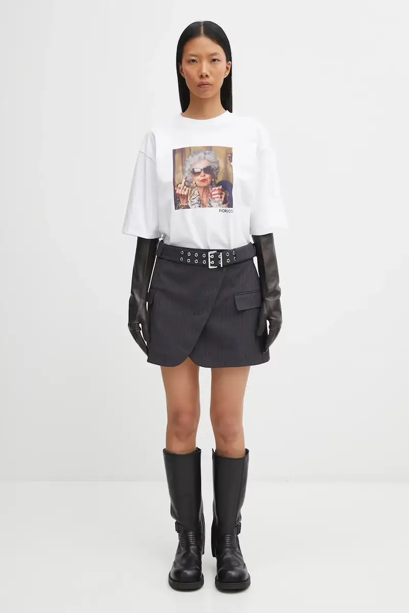 Fiorucci T-shirt Donna Bianco 3395513 miniatura 5