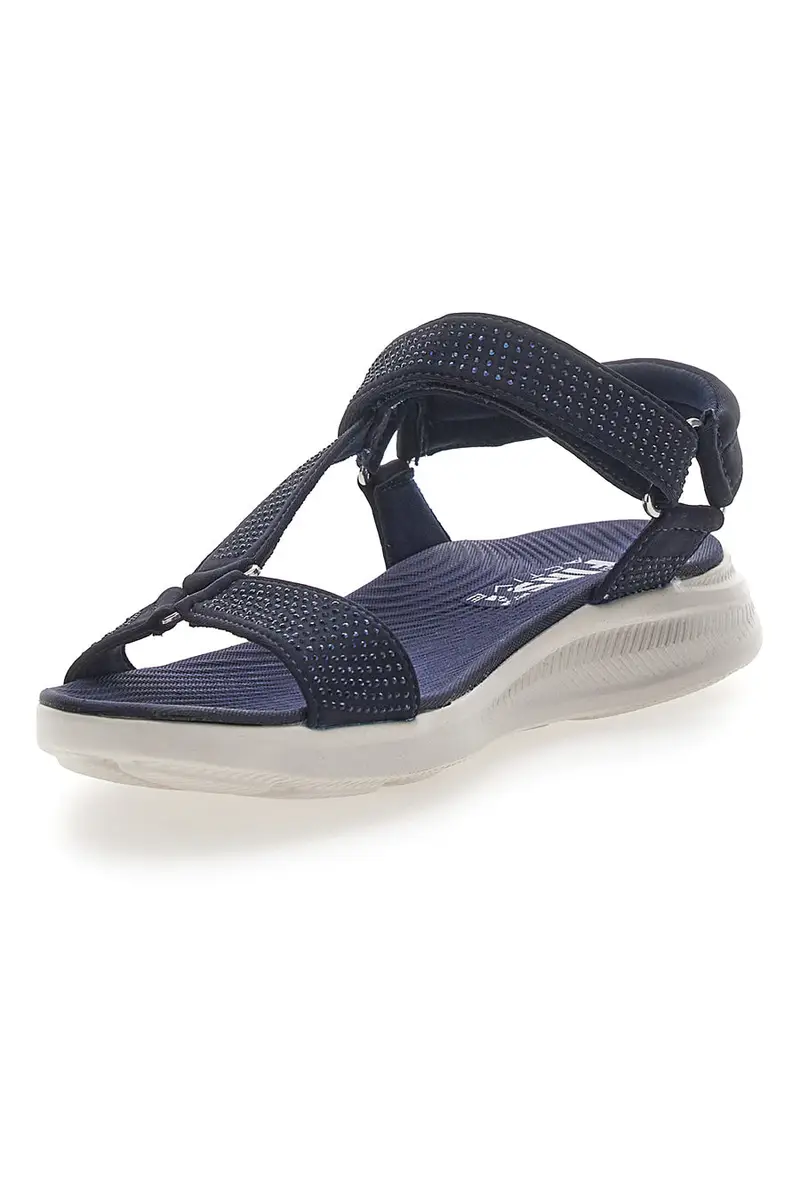Sandali Navy con Tomaia Elastica Effetto Corda THE FIRST ACTIVE 6 [NAVY] miniatura 3