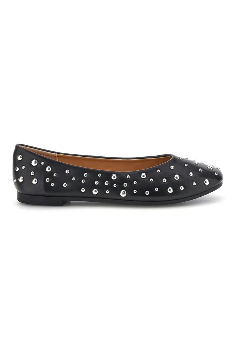 Ballerine nere con borchie First lady P676 [NERO]