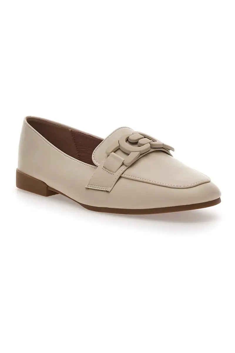 Loafer Beige con Morsetto Ton-Su-Ton First Lady 401 [BEIGE] miniatura 2