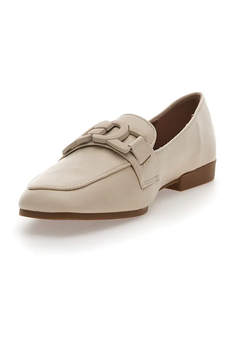 Loafer Beige con Morsetto Ton-Su-Ton First Lady 401 [BEIGE] miniatura 3