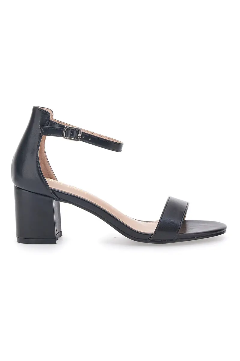 Sandali Neri Con Tacco a Blocco First Lady 402 [NERO]