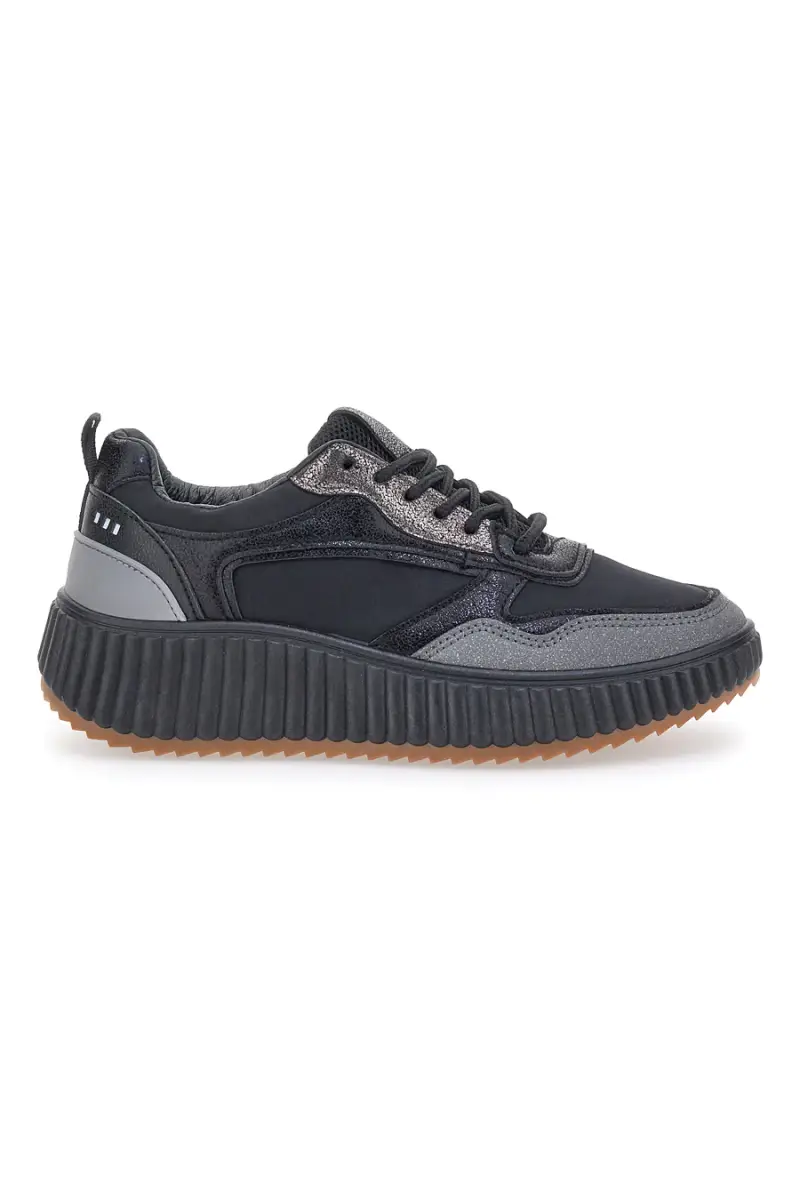 Sneakers Nere con Lacci FIRST LADY 012 [NERO]