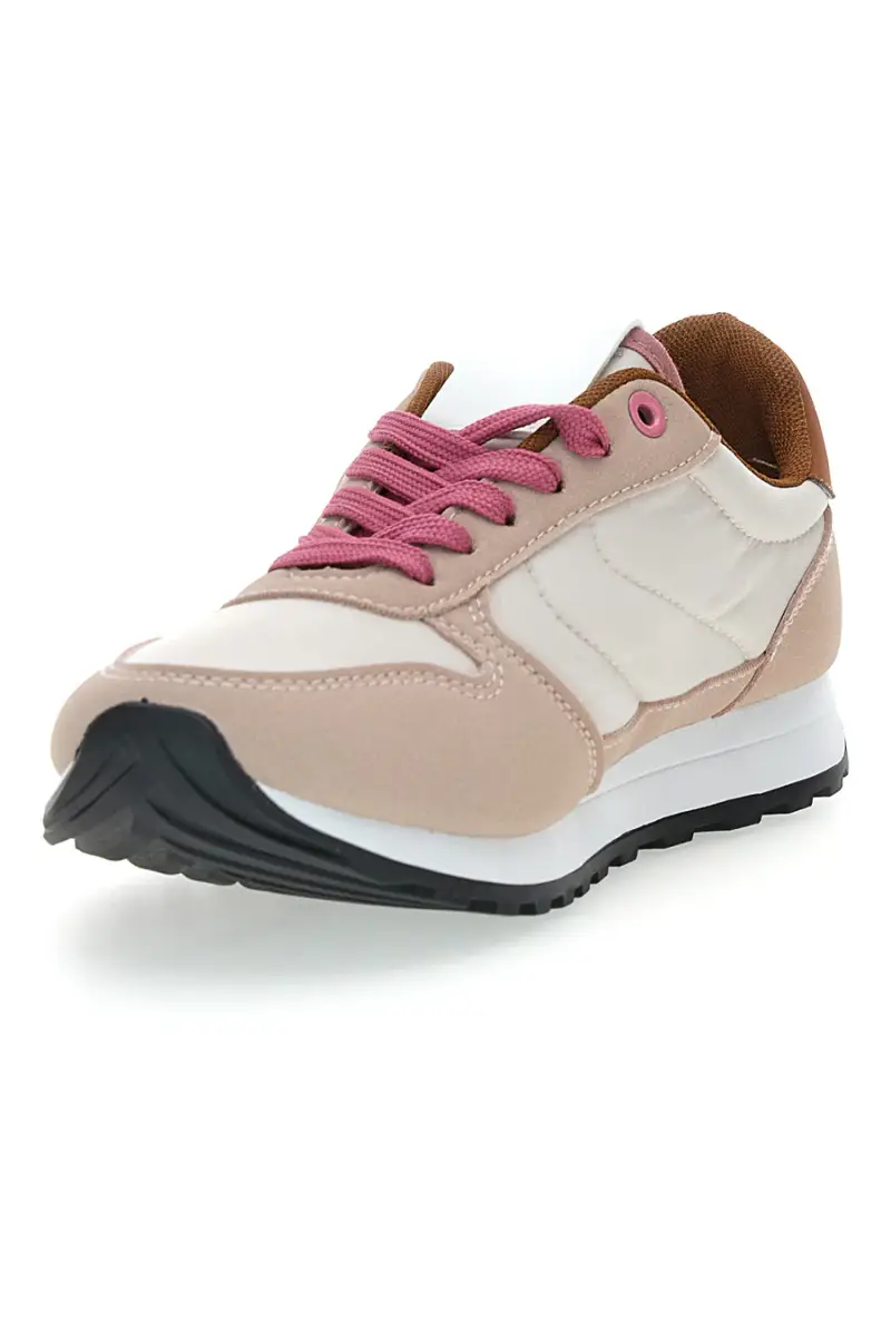Sneakers rosa e bianche con lacci First Lady GB2015 [BEIGE] miniatura 4