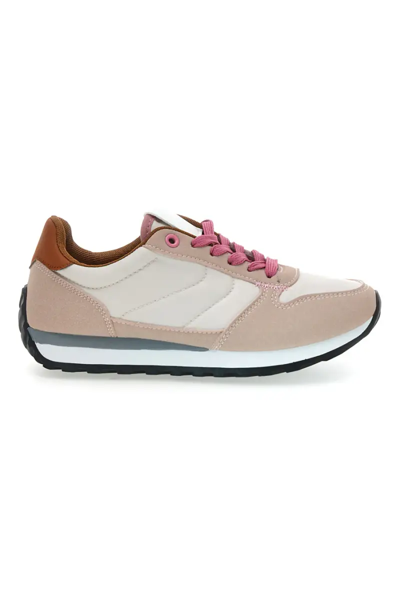 Sneakers rosa e bianche con lacci First Lady GB2015 [BEIGE]